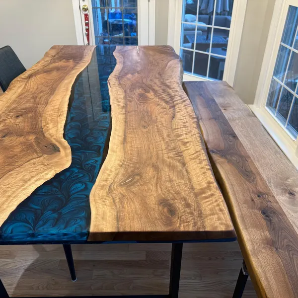 Custom Epoxy Resin Dining Table – Handcrafted Elegance for Your Home