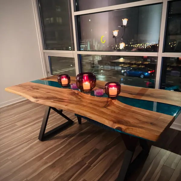 Custom Epoxy Resin Table – Centerpiece with Premium Craftsmanship