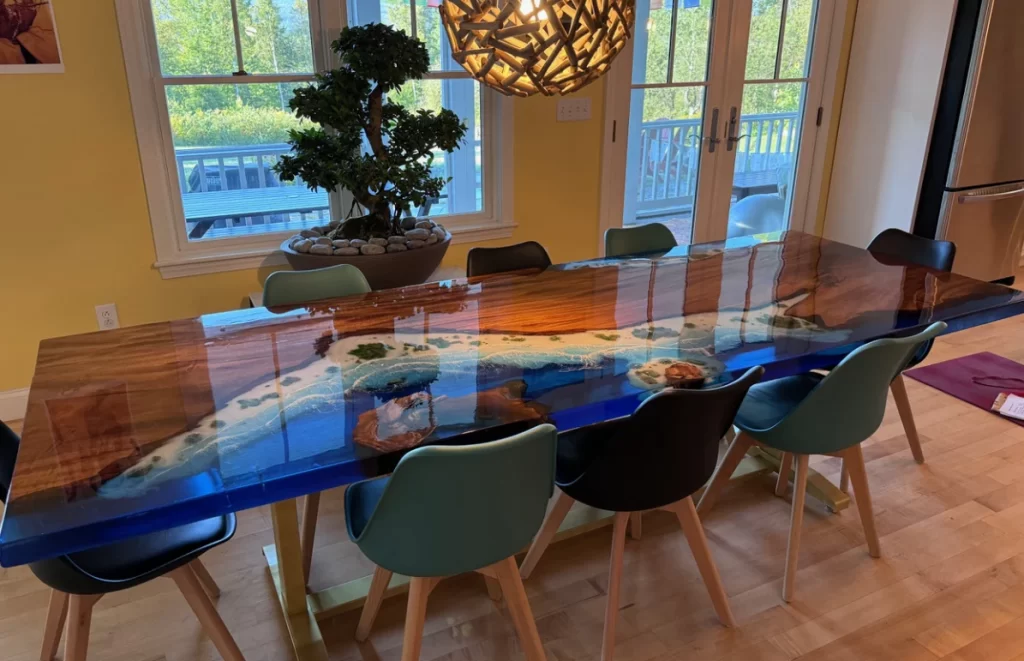 Ocean Resin Table with Stunning Design and Great Service